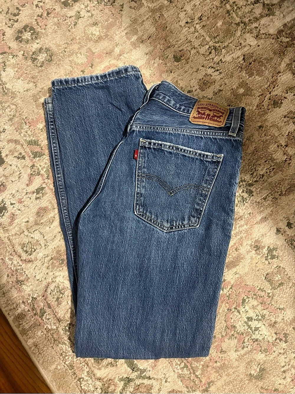 Levi's 501 Original Fit Jeans Straight Leg Jeans in Blue
